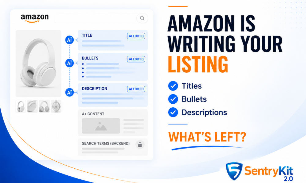 AI - Amazon Is Writing Your Title, Your Bullets, and Your Images. What's Left That's Actually Yours?