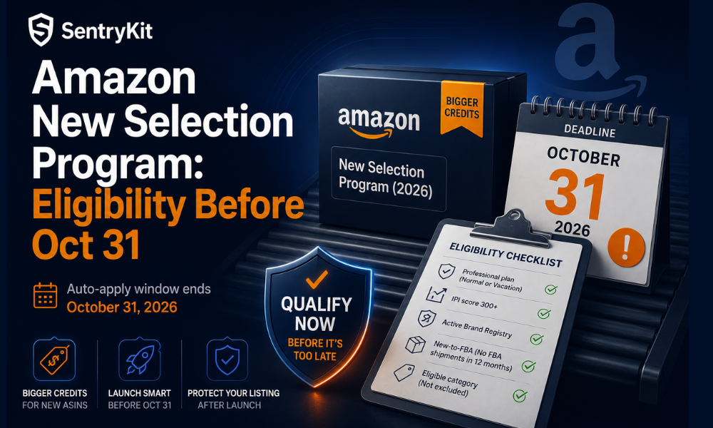 Amazon New Selection Program: Eligibility Before Oct 31