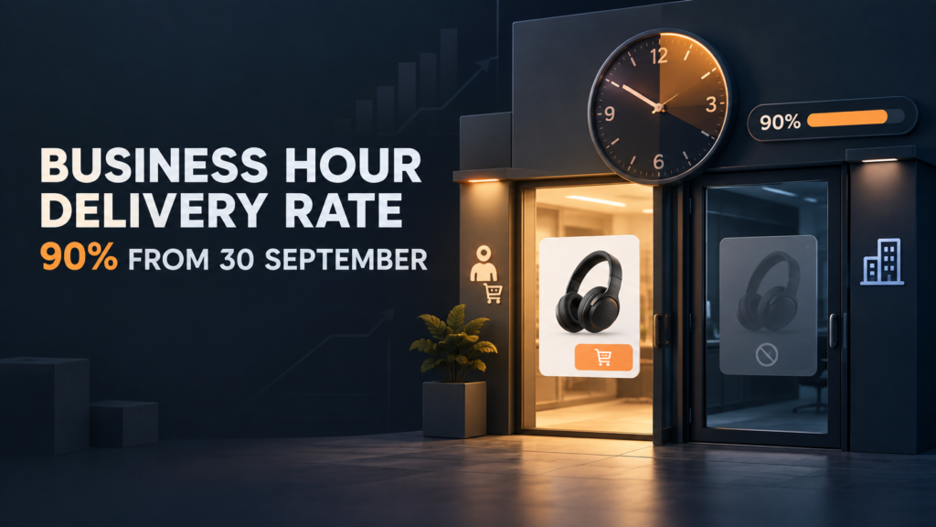 Amazon Business Hour Delivery Rate: the 90% seller-fulfilled requirement that becomes enforceable on 30 September 2026